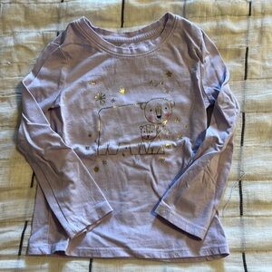 Cat & Jack 4T Long Sleeve Polar Bear Tee